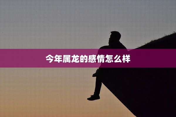 今年属龙的感情怎么样