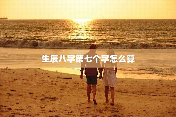 生辰八字第七个字怎么算