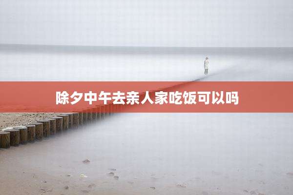 除夕中午去亲人家吃饭可以吗