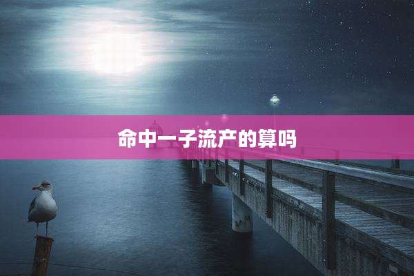 命中一子流产的算吗