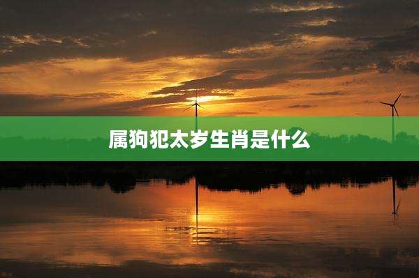 属狗犯太岁生肖是什么