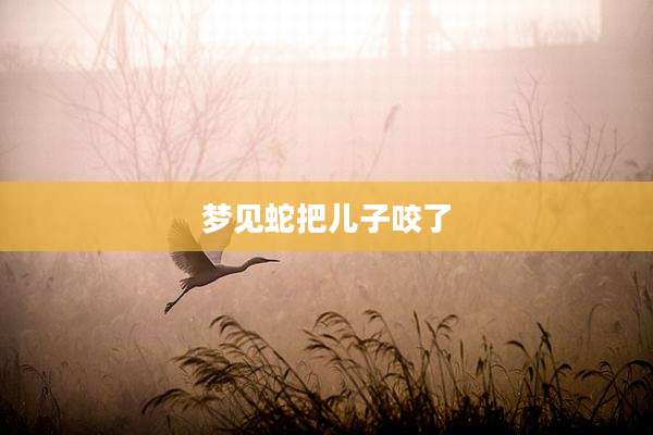 梦见蛇把儿子咬了