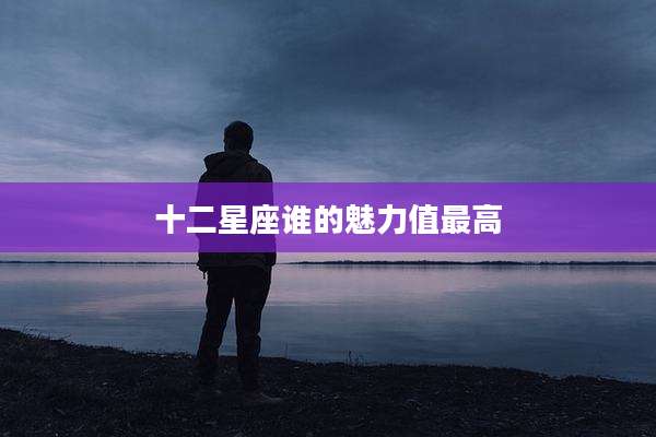 十二星座谁的魅力值最高