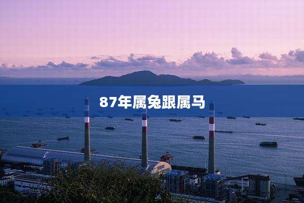 87年属兔跟属马