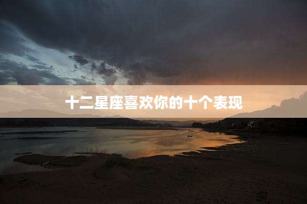 十二星座喜欢你的十个表现