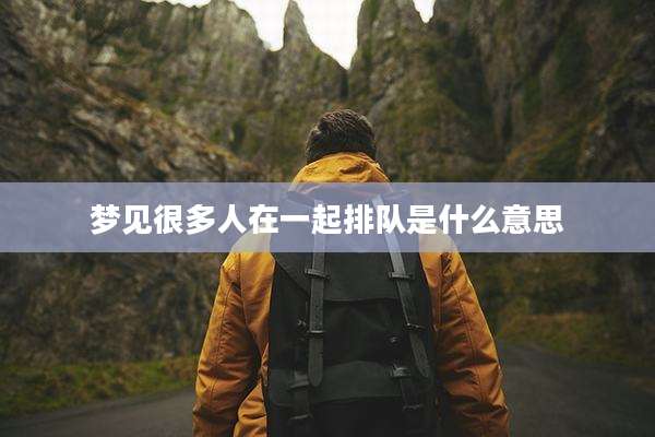梦见很多人在一起排队是什么意思