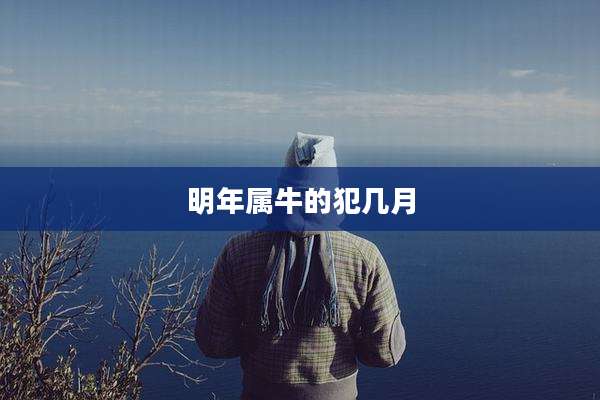 明年属牛的犯几月