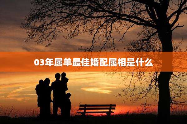 03年属羊最佳婚配属相是什么