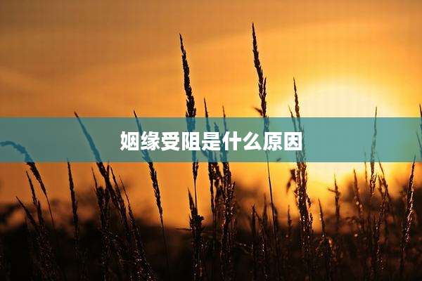 姻缘受阻是什么原因