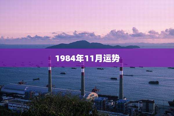 1984年11月运势