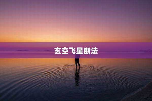 玄空飞星断法
