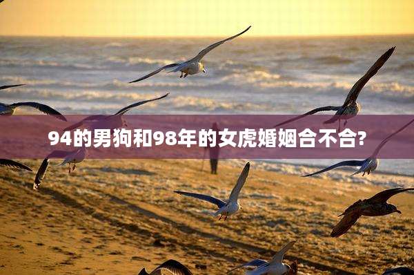 94的男狗和98年的女虎婚姻合不合?