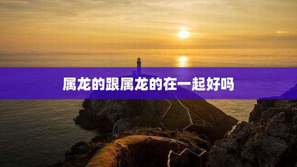 属龙的跟属龙的在一起好吗