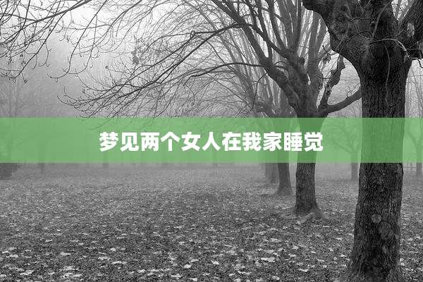 梦见两个女人在我家睡觉