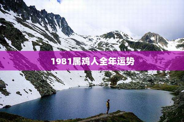 1981属鸡人全年运势