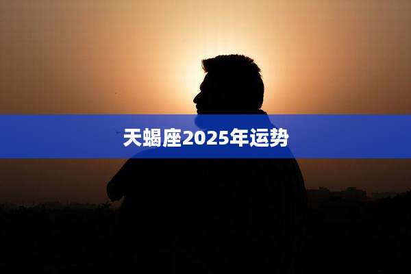 天蝎座2025年运势