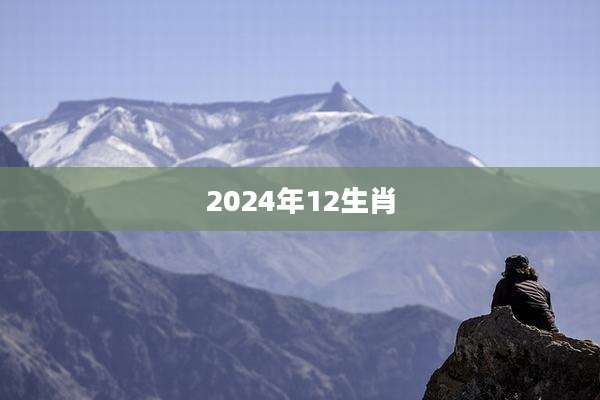 2024年12生肖