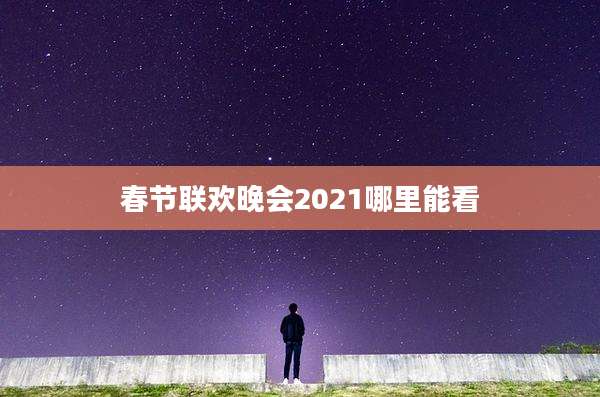 春节联欢晚会2021哪里能看