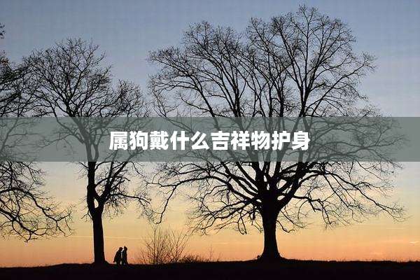 属狗戴什么吉祥物护身
