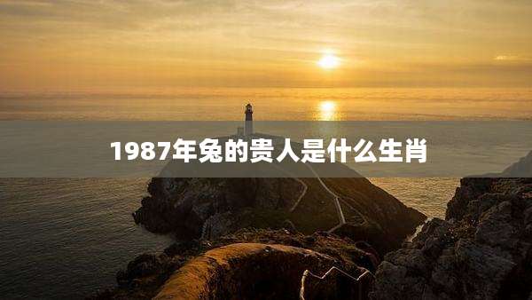 1987年兔的贵人是什么生肖