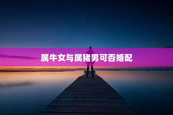 属牛女与属猪男可否婚配