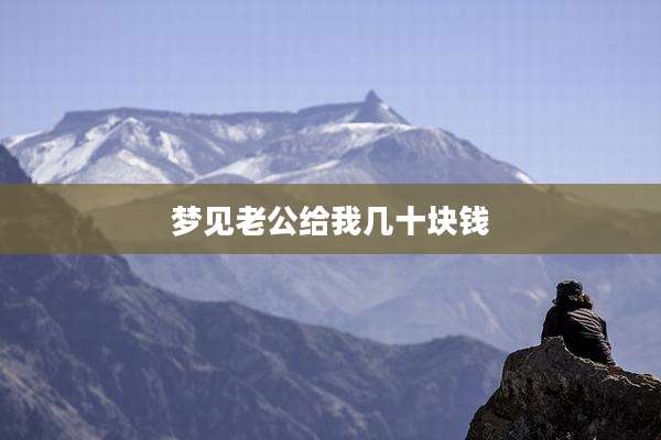 梦见老公给我几十块钱