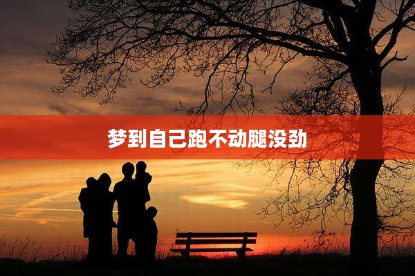 梦到自己跑不动腿没劲