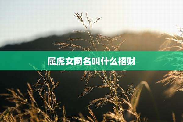 属虎女网名叫什么招财
