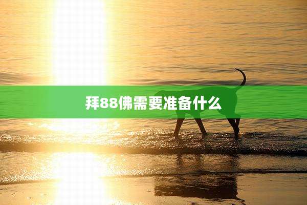 拜88佛需要准备什么