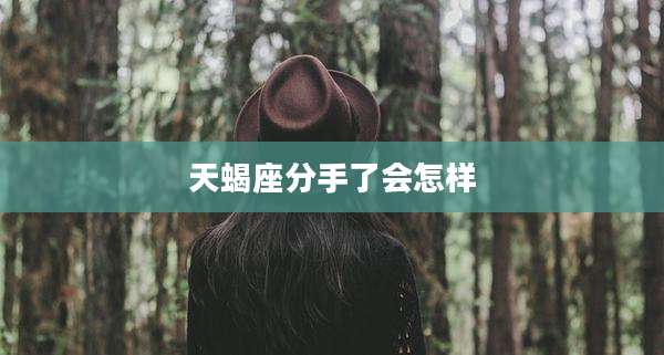 天蝎座分手了会怎样