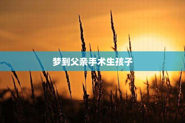 梦到父亲手术生孩子