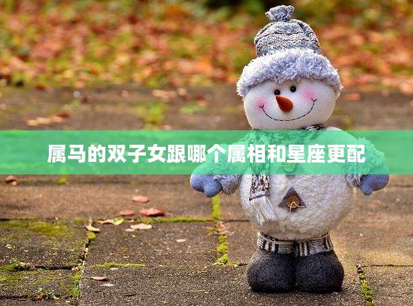 属马的双子女跟哪个属相和星座更配