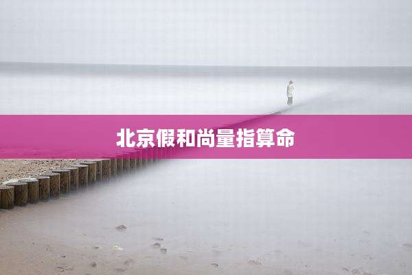 北京假和尚量指算命