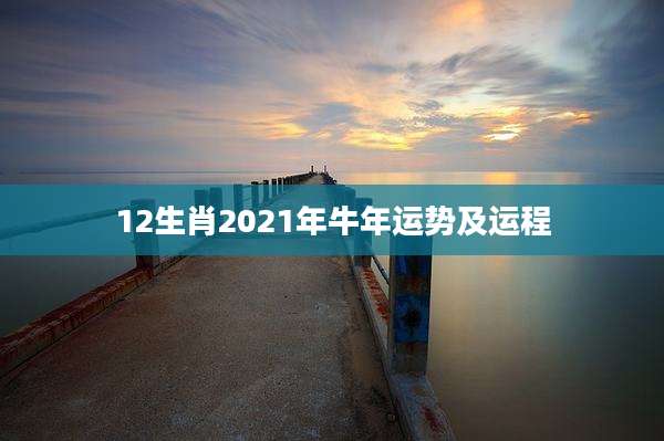 12生肖2021年牛年运势及运程