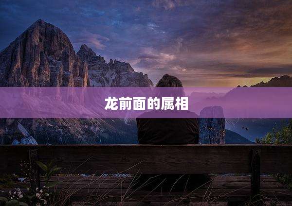 龙前面的属相
