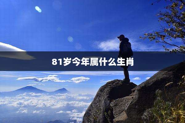 81岁今年属什么生肖
