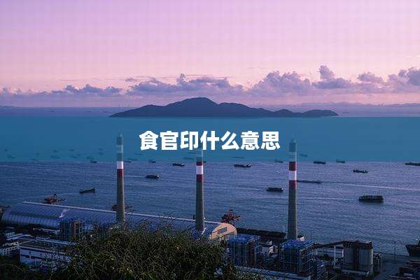 食官印什么意思