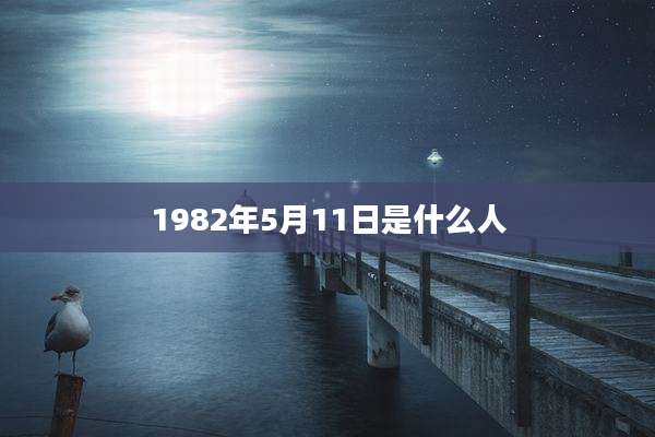 1982年5月11日是什么人