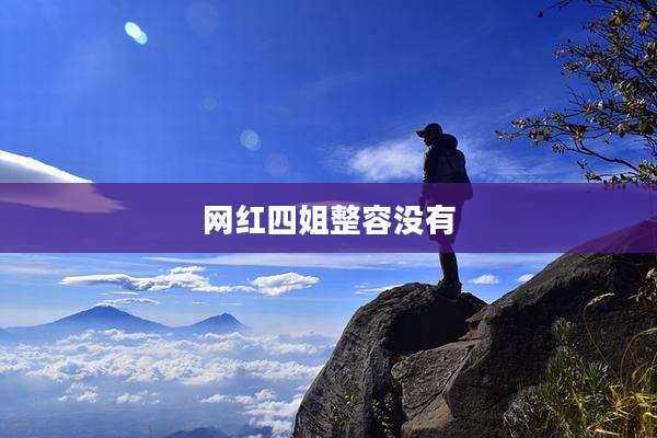 网红四姐整容没有