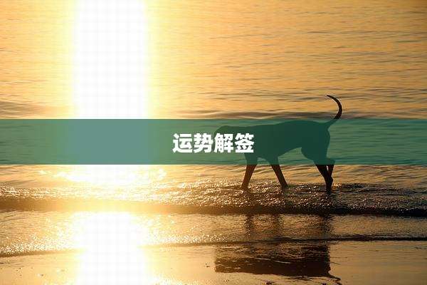 运势解签