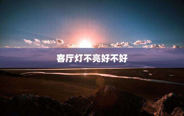客厅灯不亮好不好