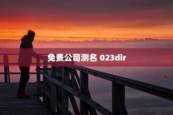 免费公司测名 023dir