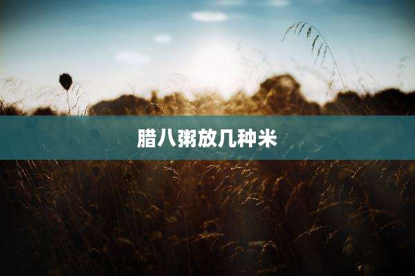 腊八粥放几种米