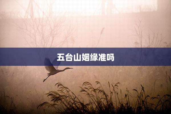 五台山姻缘准吗