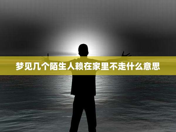 梦见几个陌生人赖在家里不走什么意思