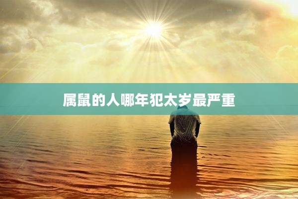 属鼠的人哪年犯太岁最严重