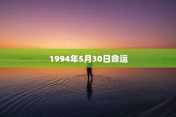 1994年5月30日命运