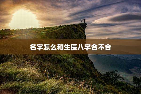 名字怎么和生辰八字合不合