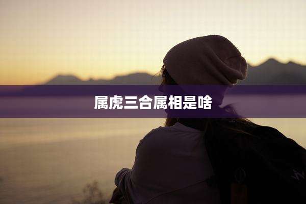 属虎三合属相是啥