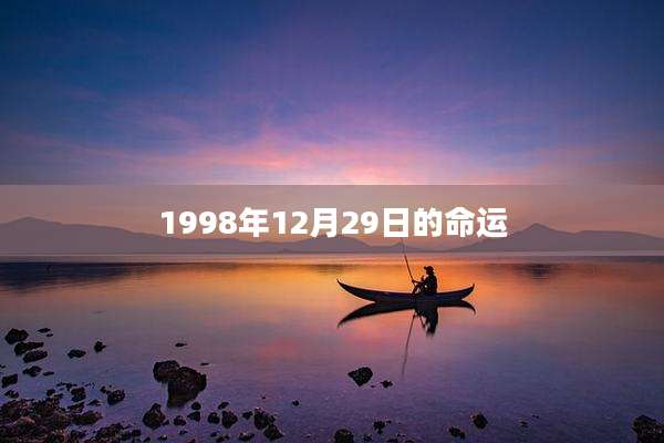 1998年12月29日的命运